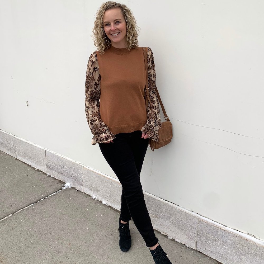 Long Sleeve Floral Top